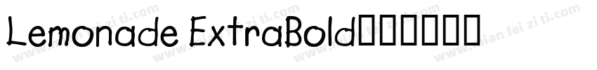 Lemonade ExtraBold字体转换